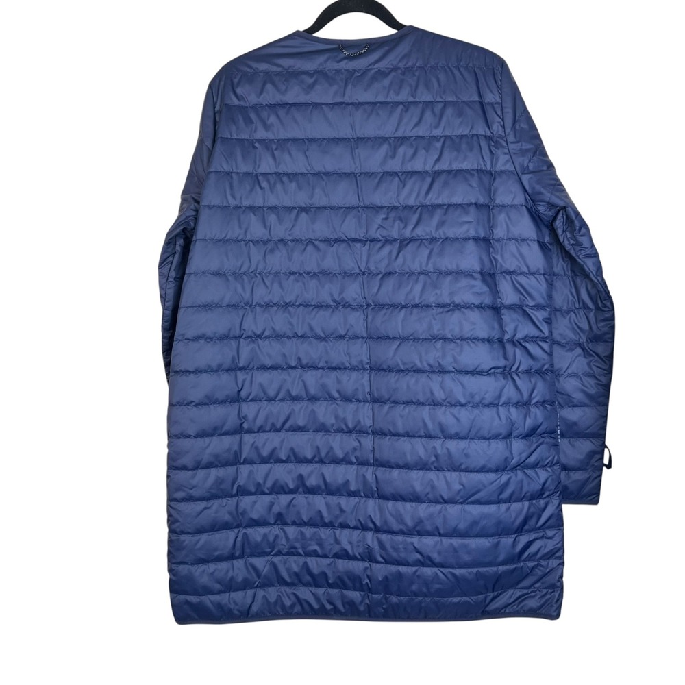 Nike Sportswear Women Navy Blue Synthetic Fill Puffer Liner Jacket XL Longline - Picture 3 of 12